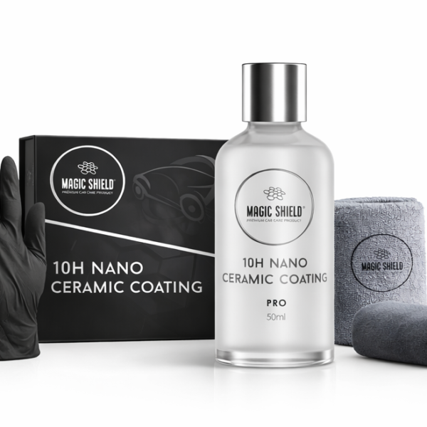 Magic Shield Ceramic Coating Pro 10H bottle and applicator kit