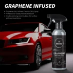 Hydrophobic ceramic coating protection on a detailed car
