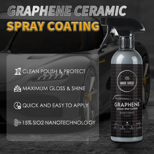 Magic Shield ceramic coating spray for car paint protection