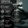 Ceramic spray protection with hydrophobic water beading