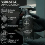 Ceramic spray protection with hydrophobic water beading