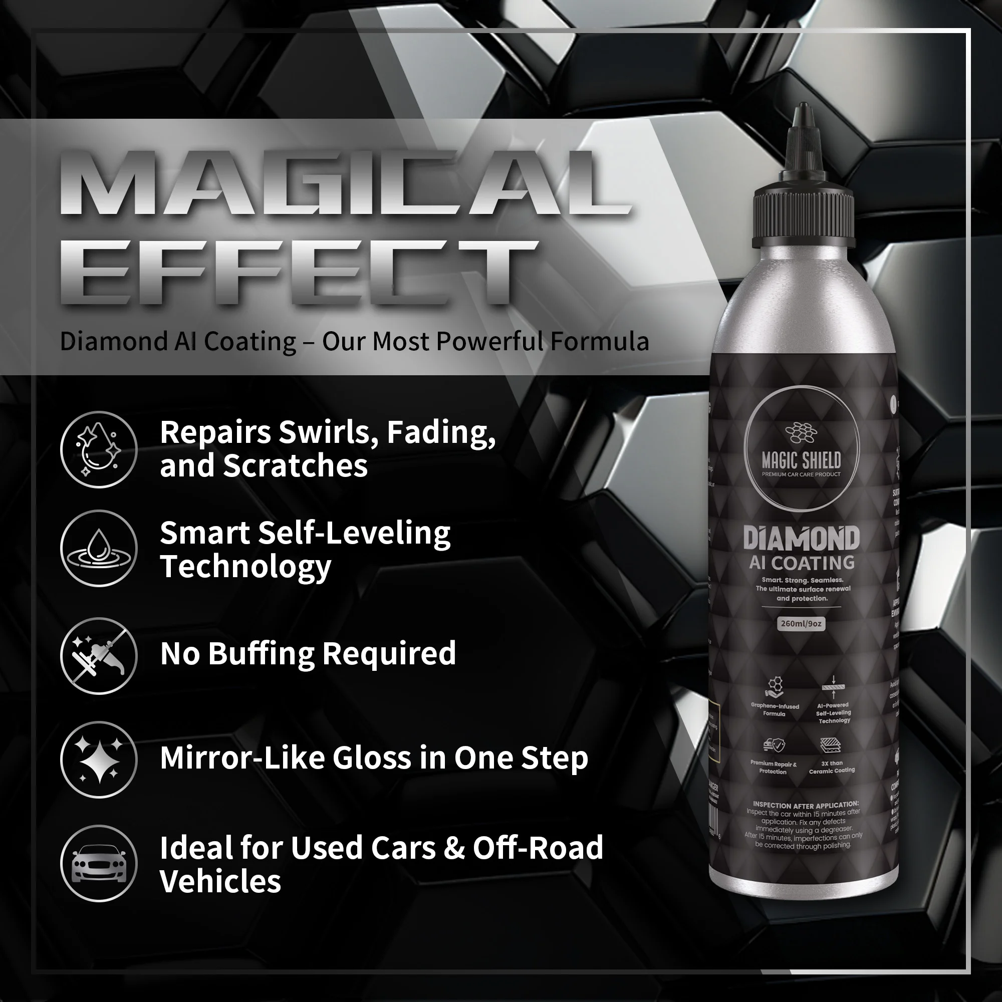 magic shield diamond ai coating hero