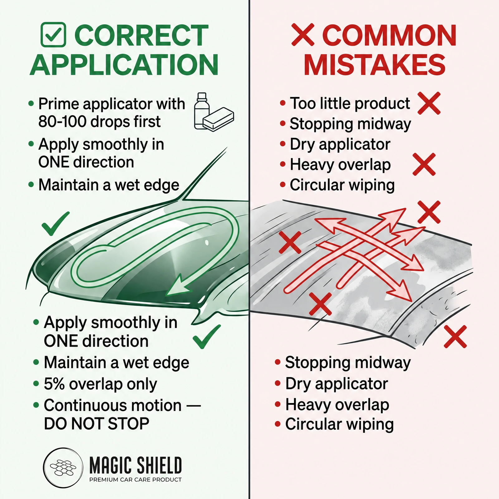 diamond ai coating correct application guide no overlap self leveling